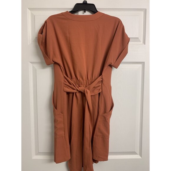 Byinns Casual Button Belted Wrap Shorts Romper Size M - Picture 3 of 9